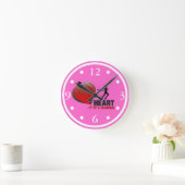 チャンピオンレディーランナーウォールクロックのハート ラウンド壁時計 (ホーム)