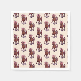 チャンピオンレースホースサラブレッド勝利 スタンダードカクテルナプキン