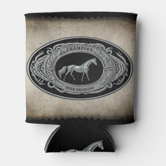 チャンピオンロデオビール飲みカントリー西ベルト 缶クーラー (正面)