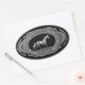 チャンピオンロデオピエロスポーツイベントウエスタンバックル 楕円形シール (封筒)