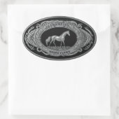 チャンピオンロデオピエロスポーツイベントウエスタンバックル 楕円形シール (バッグ)