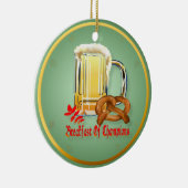 チャンピオン幸せなオクトーバーフェストのオーナメントの朝食 セラミックオーナメント (右)