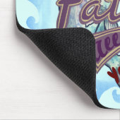 チャンピオン魚釣りパパ名前をカスタムする マウスパッド (コーナー)