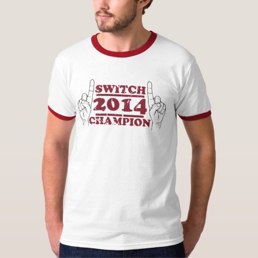 チャンピオン2014年を転換して下さい Tシャツ (正面)
