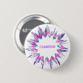 チャンピオン:  文字を取り替えますあなた専有物と編集して下さい 缶バッジ (正面&裏面)