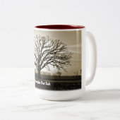 チャンピオンBurのオークの木のマグ ツートーンマグカップ (正面右)