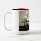 チャンピオンBurのオークの木のマグ ツートーンマグカップ (左)