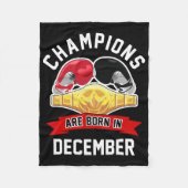 チャンピオ生まれンは12月にボクシングスポーツの誕生日に来る フリースブランケット (正面)