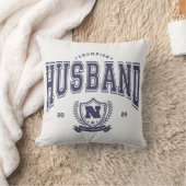 チャンピパーソナライズされたオンおもしろい夫メンズギフト クッション (ブランケット)