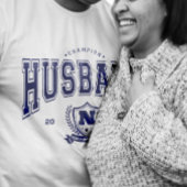 チャンピパーソナライズされたオンおもしろい夫メンズギフト Tシャツ