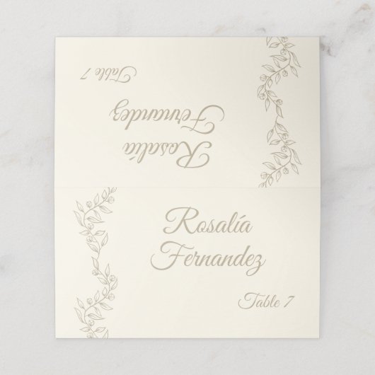 チャンプパーソナライズされたエレガントペーンテーブルの割り当て プレイスカード (外部開封)