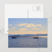 チャンプレイン湖の船 ポストカード (正面/裏面)