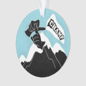 チャンプ – ASLデザイン オーナメント (正面)