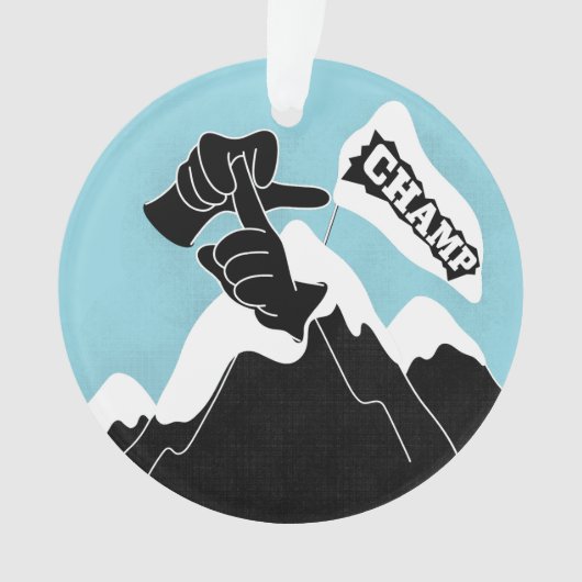 チャンプ – ASLデザイン オーナメント (正面)