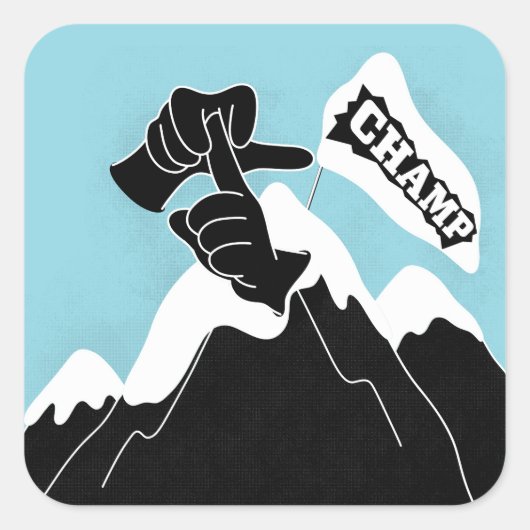 チャンプ – ASLデザイン スクエアシール (正面)