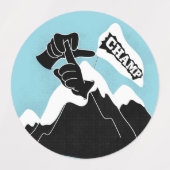 チャンプ – ASLデザイン ラベル (デザイン1)