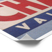 チャンペリースイスヴィンテージスキーポスター ポスター (角)