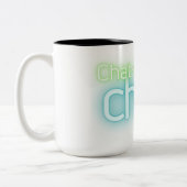 チャヴァイス・パス・チャット！猫フランスの顔 ツートーンマグカップ (左)