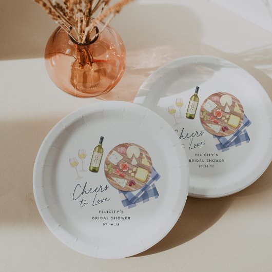 チャーキュテリーボードワイン&チーズ応援を愛へ ペーパープレート