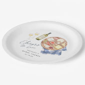 チャーキュテリーボードワイン&チーズ応援を愛へ ペーパープレート (アングル)