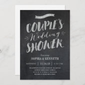 チャークカップルズウェディングシャワー招待状 招待状 (正面/裏面)