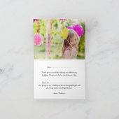 チャークコラージュ誕生日サンキューカード サンキューカード (内部)