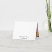 チャークコラージュ誕生日サンキューカード サンキューカード (裏面)