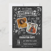 チャークドゥードル写真ジョイント卒業招待2026 招待状 (正面)