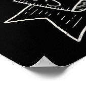 チャークボードのらくがき 50周年記念 名入れ ポスター (角)