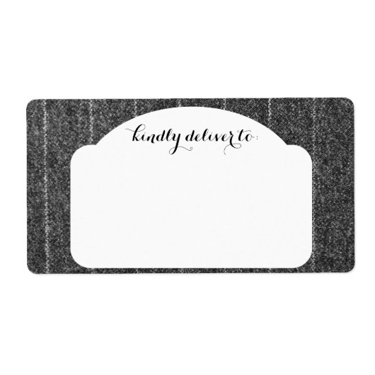 チャーコールグレーのピンストライプツイード石板ブラック ラベル (正面)