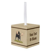 チャージブルムースオンオールド紙 キューブオーナメント (裏面アングル)