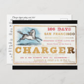 チャージャークリッパー帆船1861 ポストカード (正面/裏面)