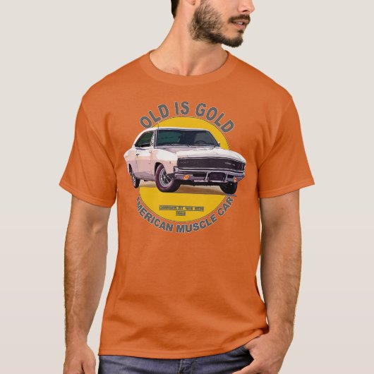 チャージャRT 426 Hemi American Muscle 60s 70s Old is Tシャツ (正面)