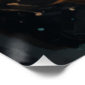 チャージングタイガー光沢ポスターウォールアート ポスター (コーナー)