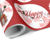 チャーストマスホリデーラッピング紙 ラッピングペーパー (ロールコーナー)