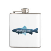 チャータウカ湖ニューヨーク魚 フラスク (正面)