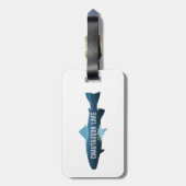 チャータウカ湖ニューヨーク魚 ラゲッジタグ (裏面縦)