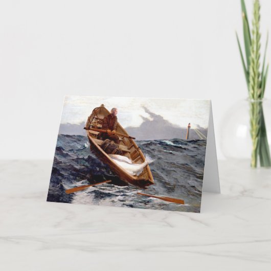 チャーターされていないウォーター誕生日グリーティングカード カード (正面)