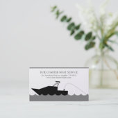 チャーターの深海の漁船の金ゴールドの紙 名刺 (スタンド正面)