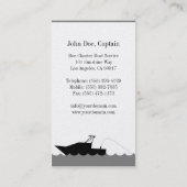 チャーターの深海の漁船の金ゴールドの紙 名刺 (裏面)