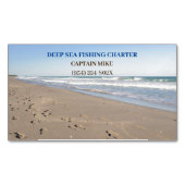 チャーターサービス魚釣り マグネット名刺 (正面)
