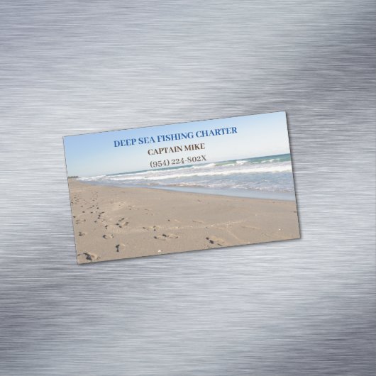 チャーターサービス魚釣り マグネット名刺 (インサイチュ)