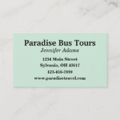 チャーターバスビジネスカード 名刺 (裏面)