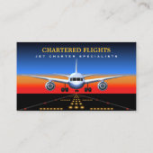 チャーターフライトプロフェッショナルパイロット名刺 名刺 (裏面)