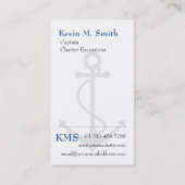 チャーターボートキャプテンブルー&ホワイトいかり 名刺 (裏面)