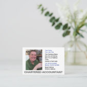 チャーター会計士フォト名刺 名刺 (スタンド正面)