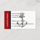 チャーター魚釣りツアーボートキャプテン 名刺 (裏面)