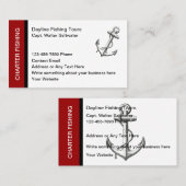 チャーター魚釣りツアーボートキャプテン 名刺 (正面/裏面)