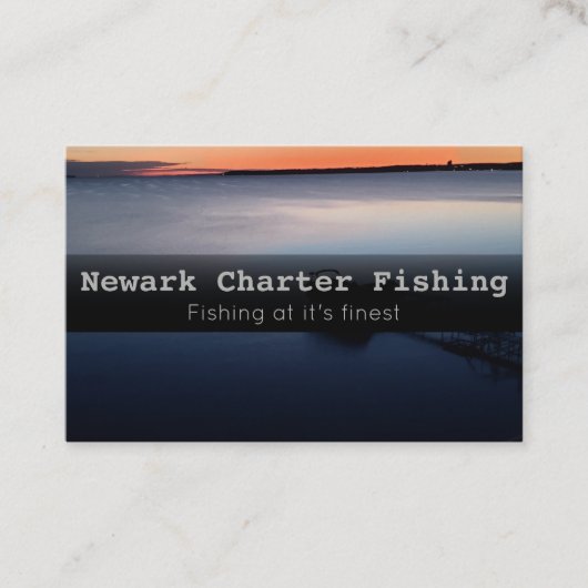 チャーター魚釣り名刺 名刺 (正面)