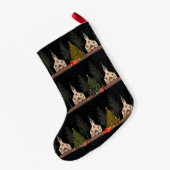 チャーチアットナイトホリデイストッキング パーソナライズされた スモールクリスマスストッキング (裏面 (吊り時))